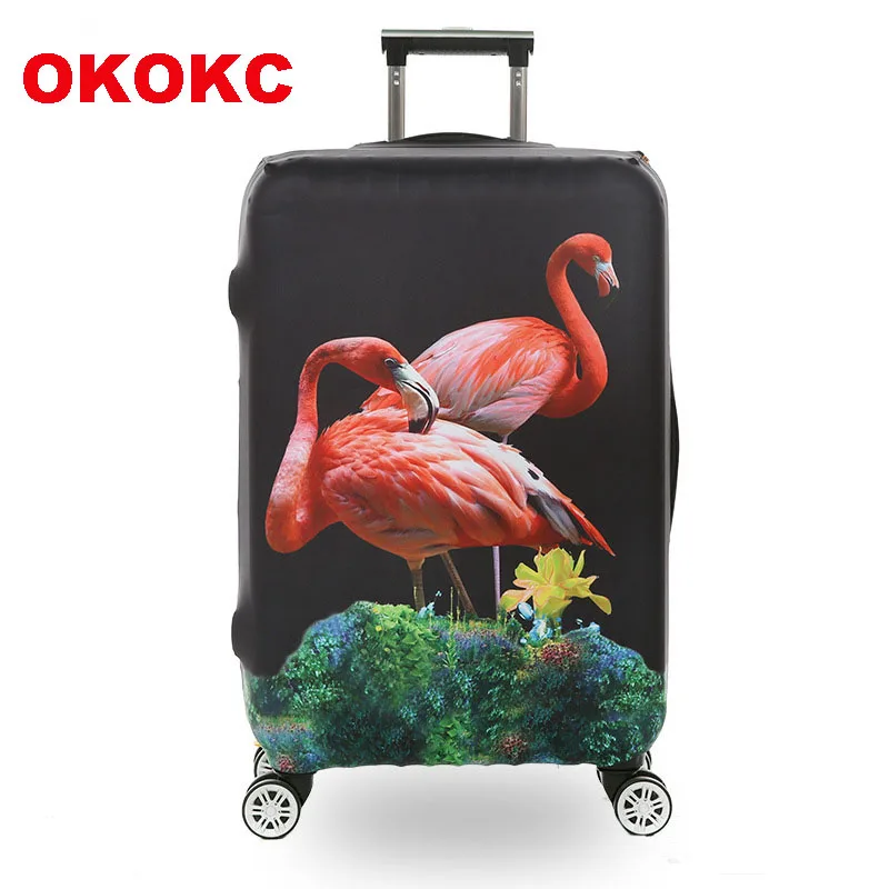 OKOKC Блестящий Радужный плотный защитный чехол для багажа водонепроницаемый