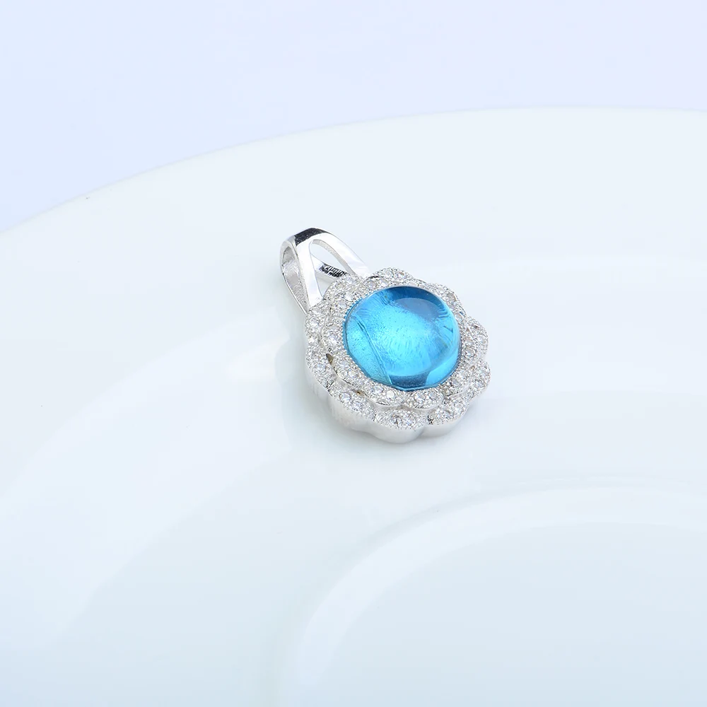 Luxury Pendant Beauty Charming Lovely Cute Blue Crystal Fashion Women
