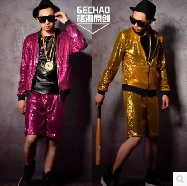 M-5XL! Мужская одежда 2017 модная новинка dj BIGBANG ds комплект бейсбольной куртки с