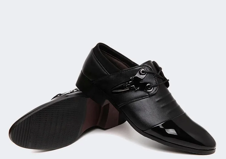 Movechain/Новинка; модные мужские деловые модельные туфли; мужские кожаные туфли-оксфорды; Мужские дышащие свадебные туфли на шнуровке