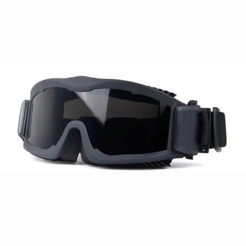 Открытый очки для страйкбола военный УФ защитные очки Анти-туман Тактическая очки съемки Охота очки с 3 объектива
