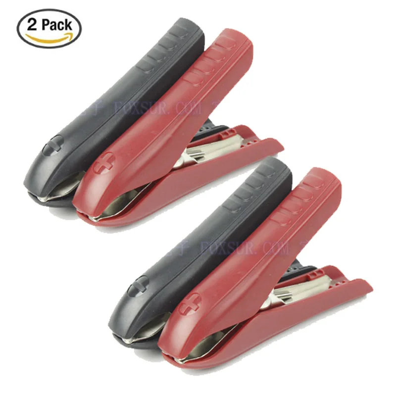 

4PCS Battery Charger Alligator clip, car battery clip, Battery Clamp, 100A, Test Clamp CONNECTOR, DC Power Supply Clip 100mm