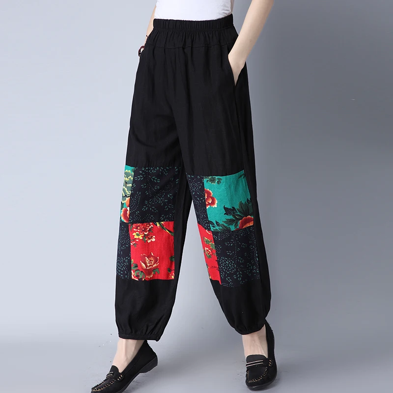 Goedkoop 2018 Lente Kleding, Nieuwe Stijl, Folk Stijl, Oude Katoen En Linnen, Casual Broek, artistieke Katoen En Vlas, Losse Lantaarns En