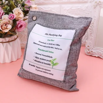 

500g Bamboo Charcoal Home Car Air Freshener Purifier Activated Carbon Shoes Deodorant Absorber Bag