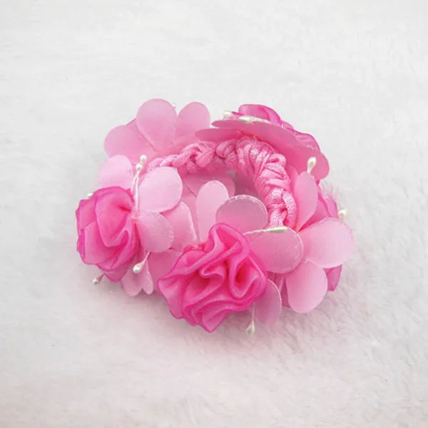 

80 Pcs Flower Fascinator Bride Bun Garland Tiara Wedding Prom Hair Band Hair Ring Hair Ponytail Holder Hair Accessory