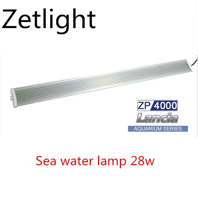Светодиодный светильник Zetlight Lancia для пресной воды, Коралловая лампа для морского аквариума ZP 4000, лампа с полным спектром для морских коралловых рифов, лампа для растений - Цвет: 28W seawater lamp