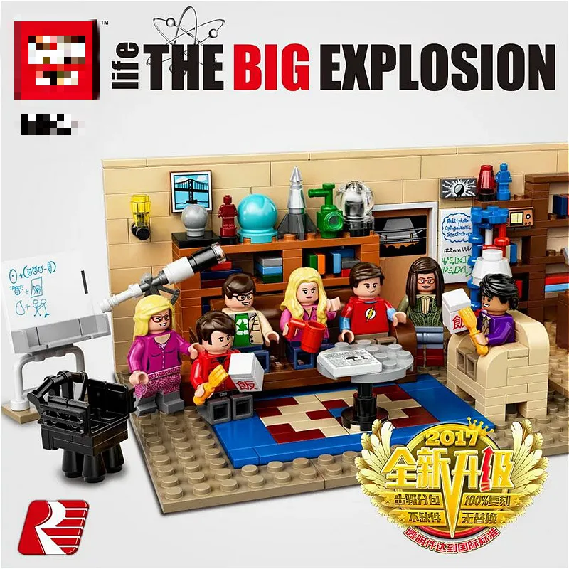 

Single Sale The Bigs Bangs Theorys Series Truck Racing Aircraft Children Compatible Toys Building Blocks New