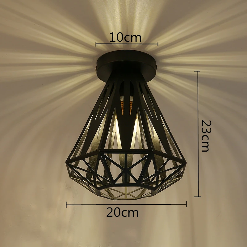 Современные потолочные светильники, винтажный плафон, светодиодный потолочный светильник, клетка, плафон для земли, светильник для столовой, кухни, Lampara Techo - Цвет корпуса: 06