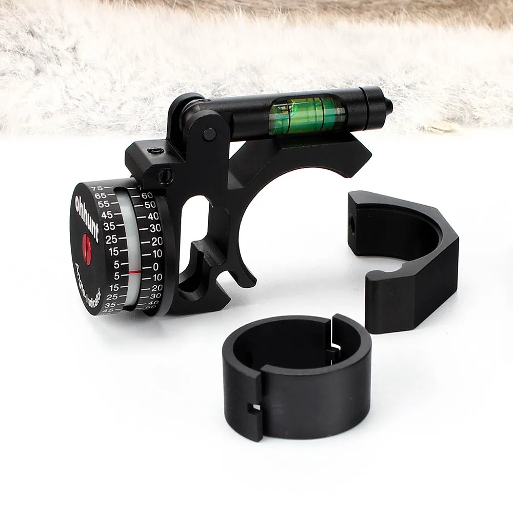 ohhunt Tactical Angle Cosine Indicator with Bubble Level 25.4mm 30mm Rings Rifle Tube Sight Riflescope Scope Mount Holder (6)