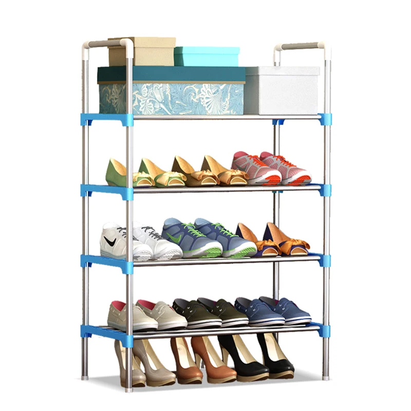 Simple Metal Iron Shoe Shelves Multi-layers School Dormitory Shoe Storage Rack Home Entrance sapateira Shoe Cabinet