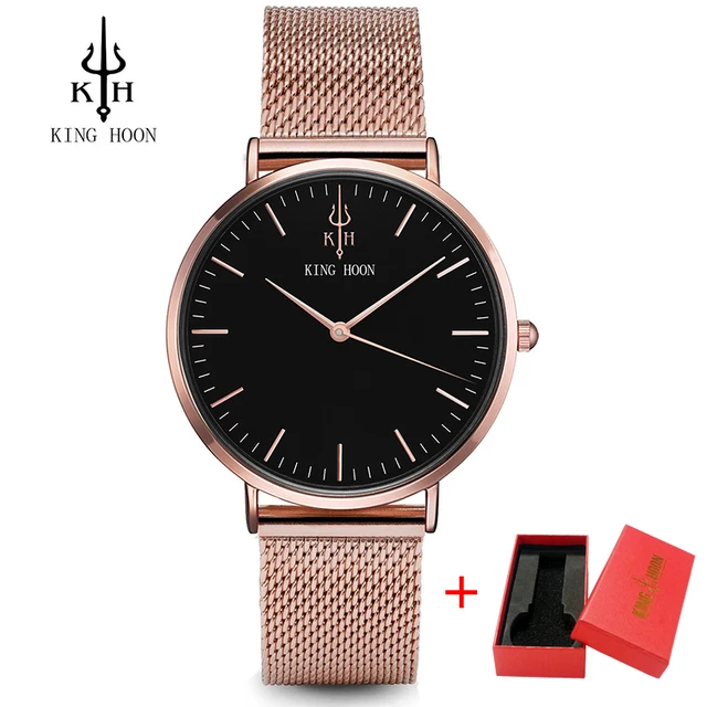 KING HOON Waterproof Rose Gold Watch Women Quartz Watches Ladies Top Brand Luxur KING HOON Waterproof Rose Gold Watch Women Quartz Watches Ladies Top Brand Luxur