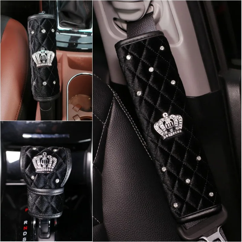 Personalized-Rivet-Short-Plush-Car-Seat-Interior-Accessories-Cool-Punk-Steering-Wheel-Cover-Headrest-7