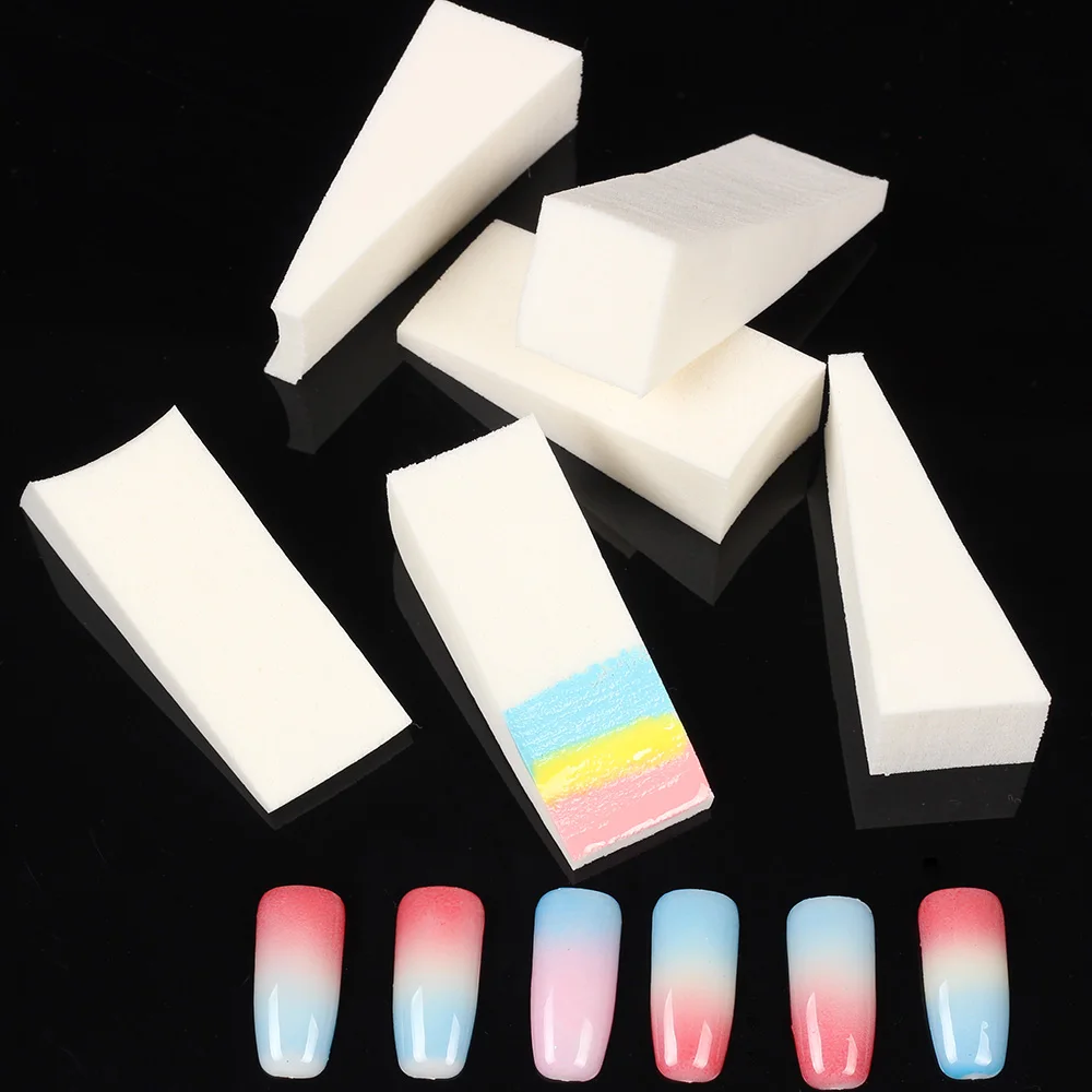 

5pcs New Woman Salon Nail Sponges for Acrylic Makeup Manicure Nail Art Accessory Gradient Tips DIY Nail Buffer Files