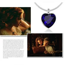 2016 New classic style Crystal Blue Heart of Ocean bling rhinestone TITANIC Pendant Choker Necklace G077