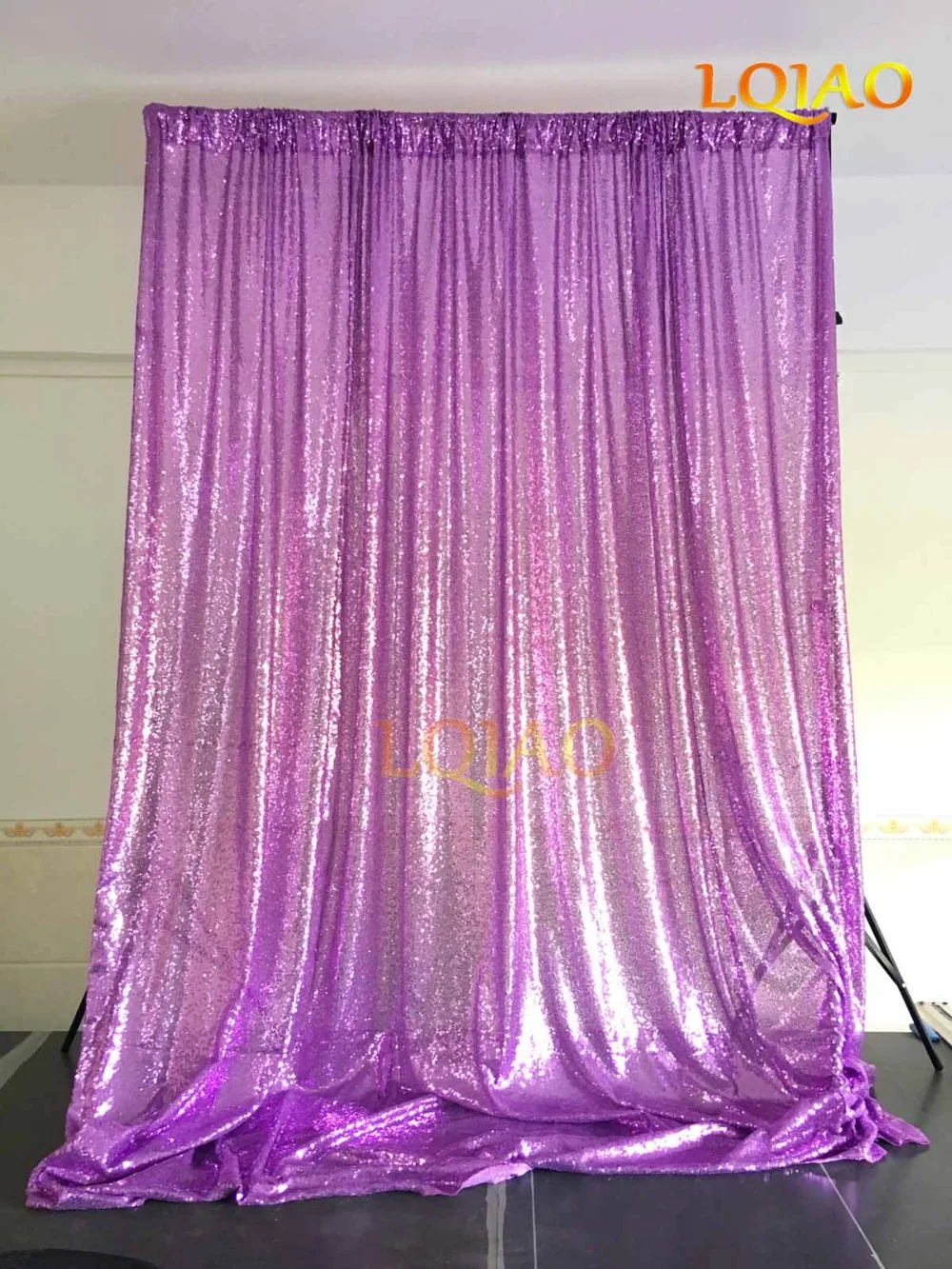 

4x10FT Levender Sequin backdrops,Glitter Sequin Curtain,Wedding photo booth backdrop,Photography Background,Christmas Decoration
