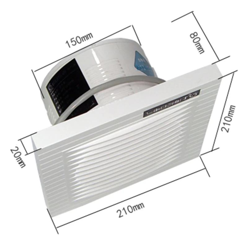 ventilator 6 inches kitchen hood industrial fan louver air conditioners