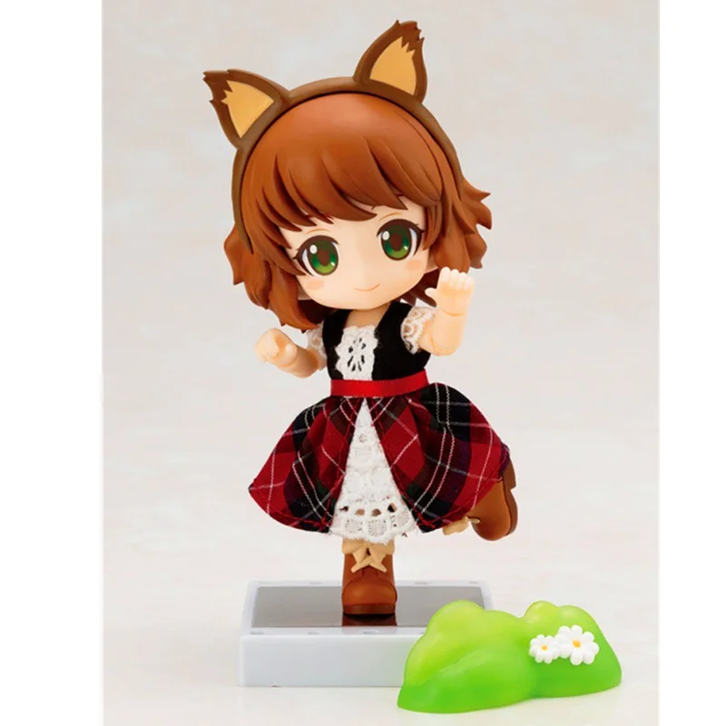 

10CM Nendoroid Little Red Hat Movable Joints Action Figure PVC Statue Cute Real Clothes Ver Model Decoration Toy with Box H367