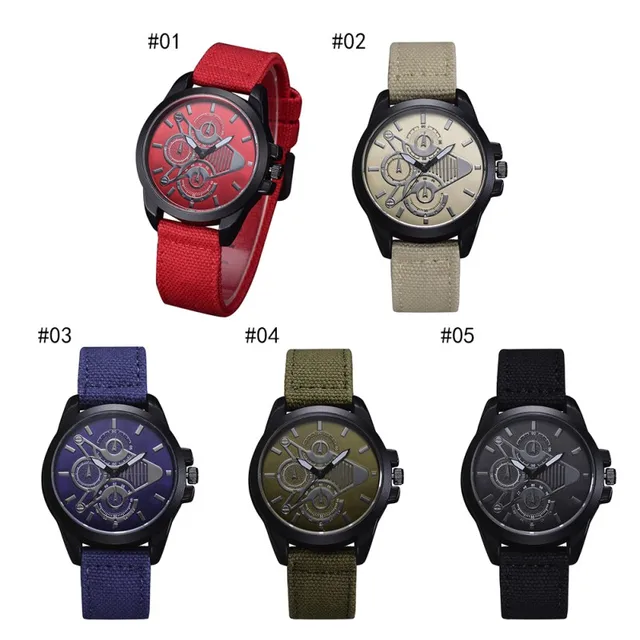 Couple Watch Sports Casual Style Nylon Braided Band Strap Wristwatch For Lover A Couple Watch Sports Casual Style Nylon Braided Band Strap Wristwatch For Lover A