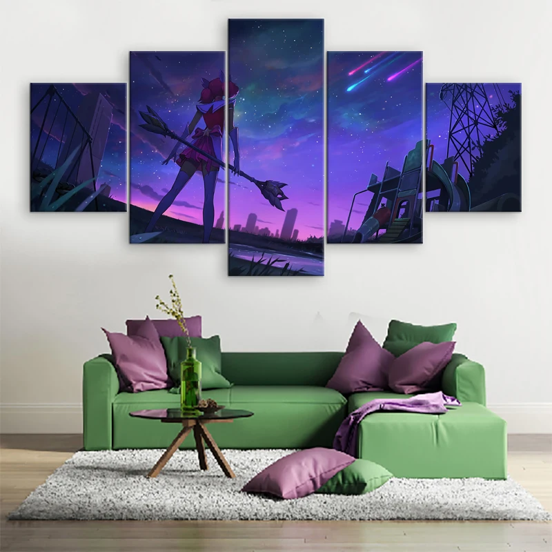 5-Panel-Wall-Art-Pictures-Star-Guardian-Canvas-Painting-Modern-Printed-League-of-Legends-Home-Decor
