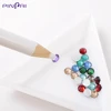 5 Pcs/Set Wooden Nail Art Dotting Pen Adsorb Rhinestones Gems Decoration Stick On Nails Easily Pick Up Pen Manicure Dotting Tool 2