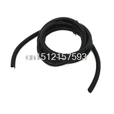 

Electric Wire Protector 1/2" Dia Corrugation Split Loom Tubing Pipe 6.5Ft