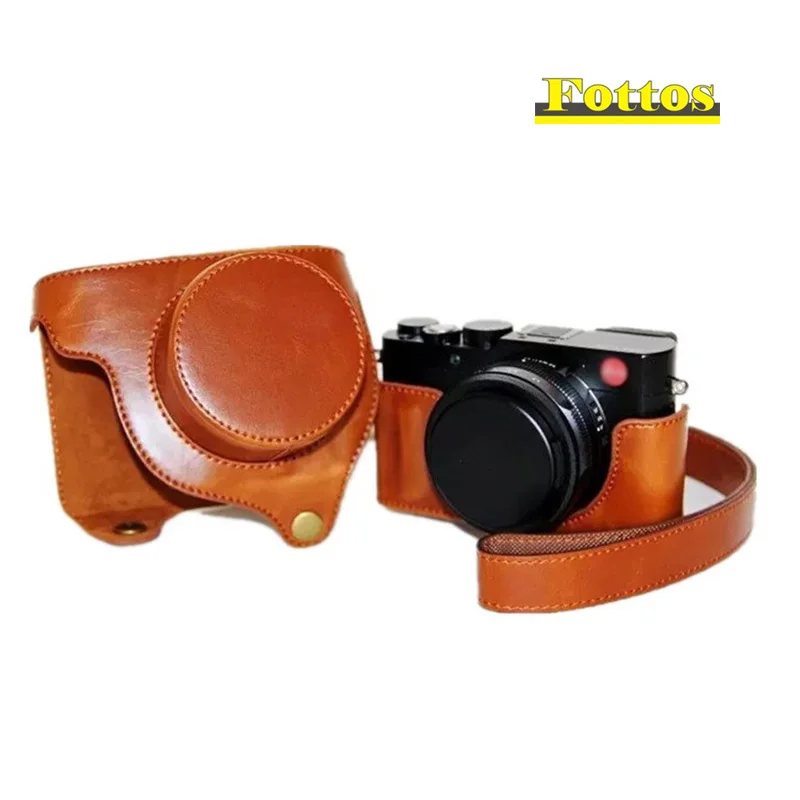 Портативный кожаный чехол сумка для камеры Leica D LUX type 109 камера с плечевым ремнем в