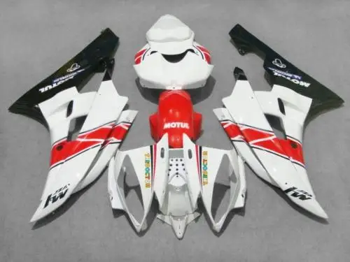 

Injection mold Fairing kit for YAMAHA YZFR6 06 07 YZF R6 2006 2007 YZF600 yzfr6 06 TOP red white black Fairings Set+7gifts YZ45