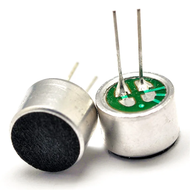 10PCS 9*7mm With Pin Capacitive Electret Condenser MIC Unit Microphone