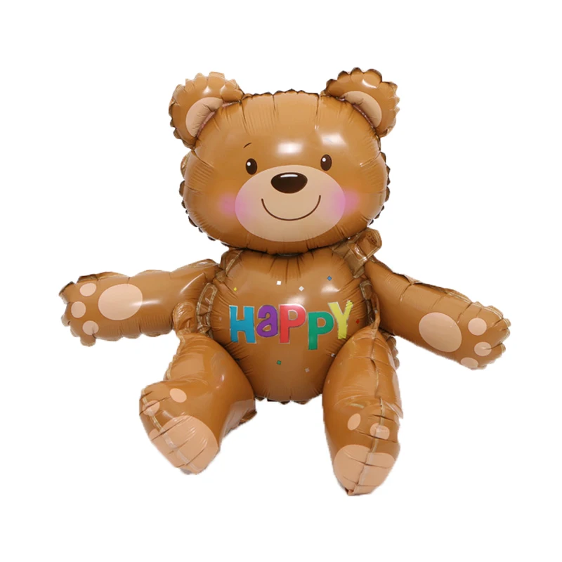 Воздушные шары Large3D из фольги в виде медведя украшение для будущей матери
