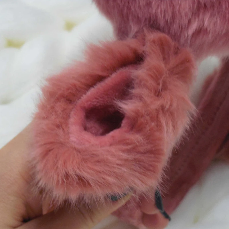 New Fashion Rabbit Winter Earmuffs For Women Warm Fur Earmuffs Winter Warm Ear Warmers Gifts For Girls Female Free Shipping