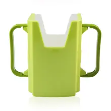 Модный практичный и удобный Универсальный Детский держатель для сока молока, чашки регулируемые ручки зеленого цвета