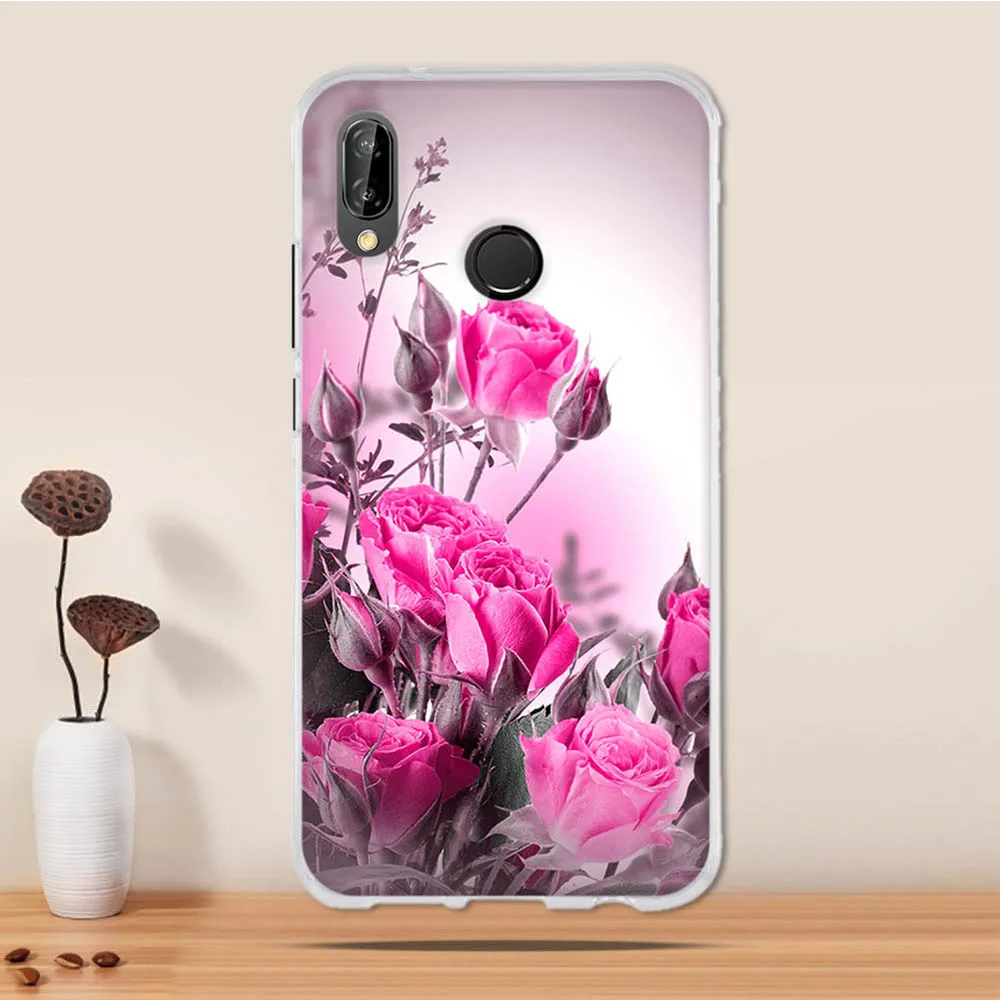 Чехол для Huawei P20 Lite силиконовый мягкий чехол из ТПУ телефона P 20 чехол|Бамперы| |