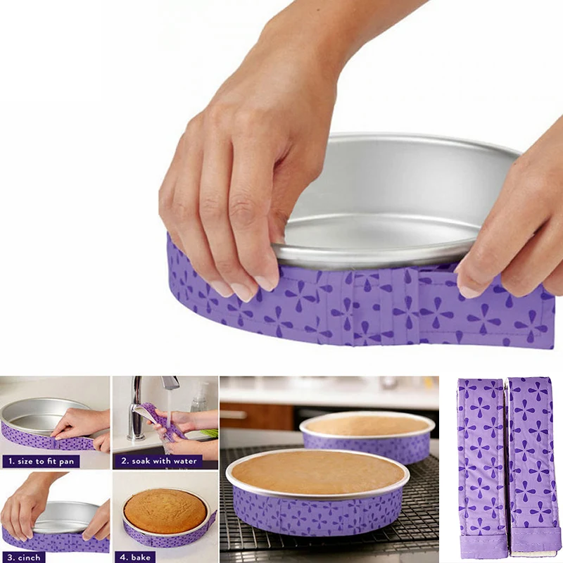 

1pc/2pcs Bake-Even Strip Set Cake Pan Strips Belt Bake Cakes Strips Cakes Baking Tools Home Kitchen Accessories 88*4cm 25