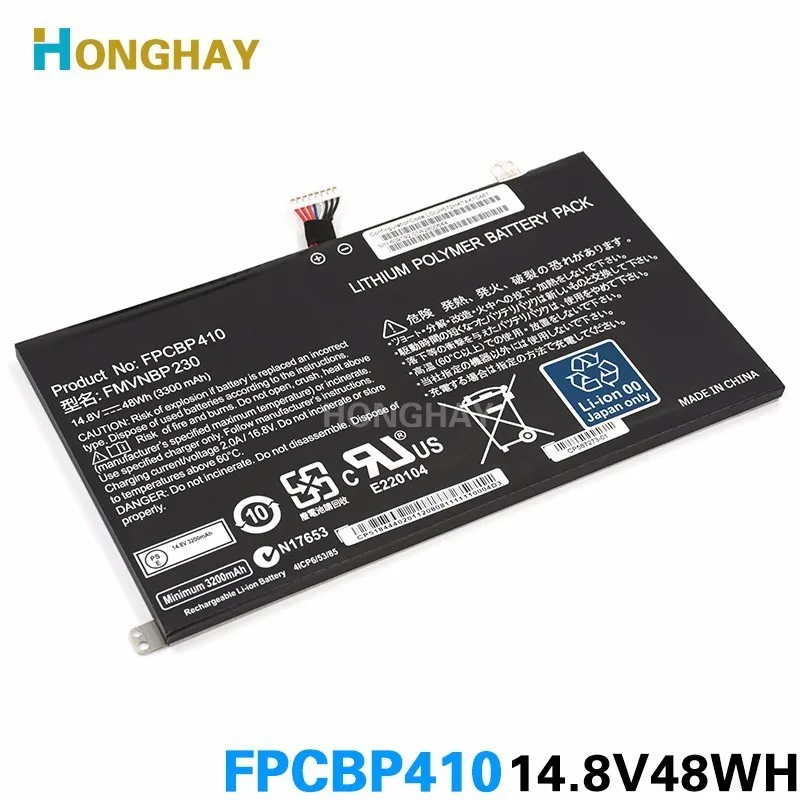 HONGHAY FPCBP410 ноутбук аккумулятор для Fujitsu Lifebook UH574 UH554 FMVNBP230 FPB0304 4ICP6/53/85 14,8 V 48WH 3300 МА-ч