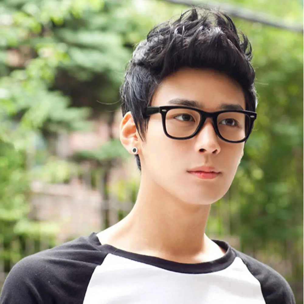Mens Male Wig Handsome Voguey Korean Boys Short Hair 