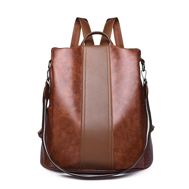 

2019 Anti-theft Backpack For Girls Preppy School Bag For Girls Women Leather Backpacks High Quality Sac A Dos Ladies Bagpack New