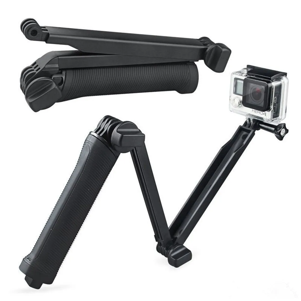 3 Way Monopod Tripod Arm Mount Adjustable stand Bracket Handheld Self Pole for Gopro NEW Hero 6