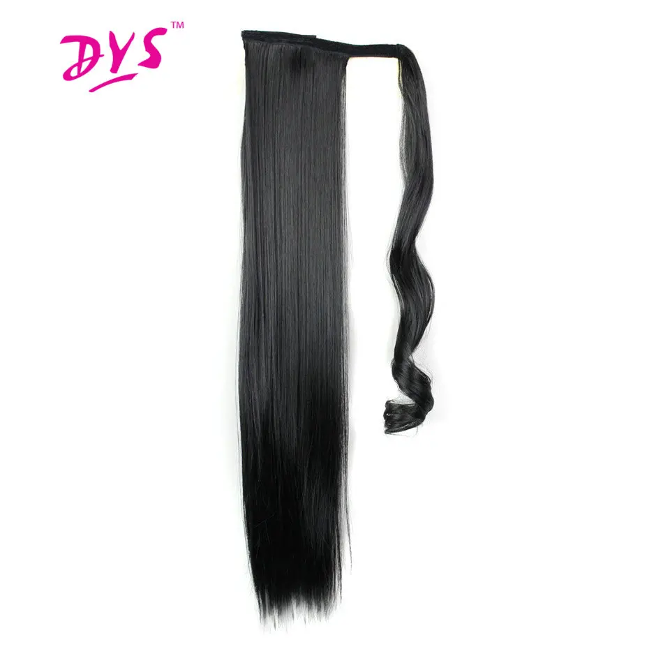 

Deyngs 60cm Long Straight Clip In Hair Tail False Hair Ponytail Hairpiece With Hairpins Synthetic Hair Pony Tail Hair Extensions