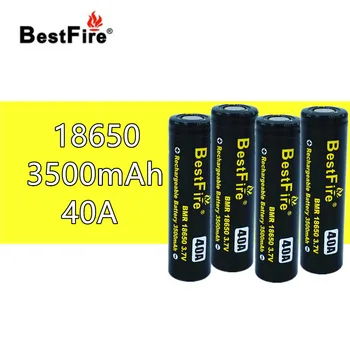

4pcs Bestfire18650 Rechargeable Battery 3.7V 3500mAh 40A for SMOK X Priv Alien AL85 Majesty Vape Mod Kit VS ICR18650 VTC6 B014