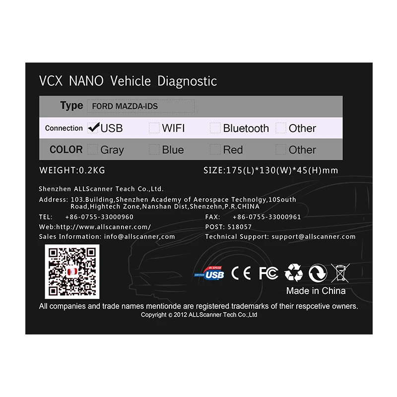 VXDIAG VCX NANO для Ford/Mazda 2 в 1 с IDS V101 V104 Идеальная замена для Ford VCM II 2 обновление онлайн