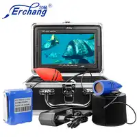 Erchang DV3524D 15m 1000TVL 7 นิ้ว Monitor 12pcs ไฟ Led อินฟราเรดใต้น้ำกล้องตกปลาสำหรับตกปลาน้ำแข็ง
