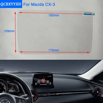 

Car Styling 8 Inch GPS Navigation Screen Steel Glass Protective Film For Mazda CX-3 Control of LCD Screen Car Sticker