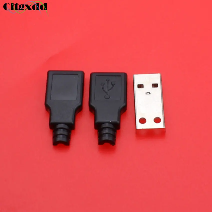 Cltgxdd 100 шт. USB 2 0 разъем типа B Мама + тип A штекер 4 контактный для зарядки интерфейс