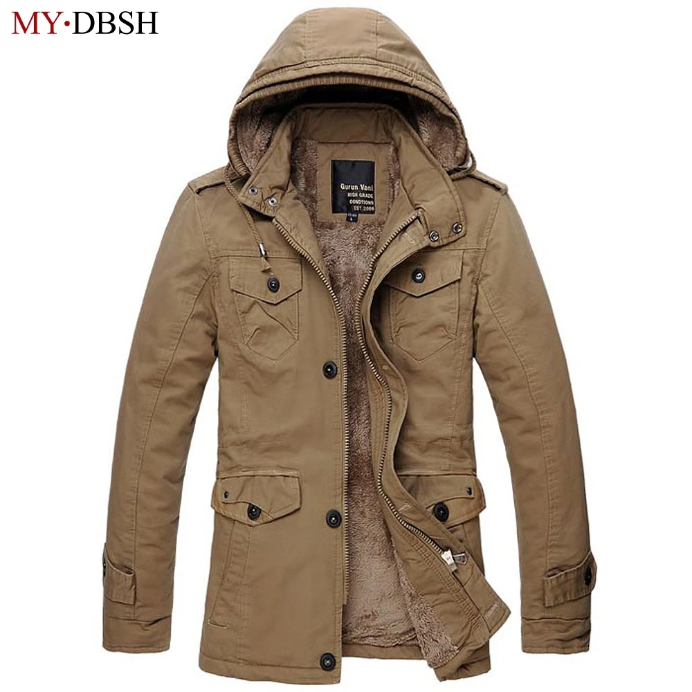 Size 6XL High Quality Winter Men Brand Jacket Men's Military Warm