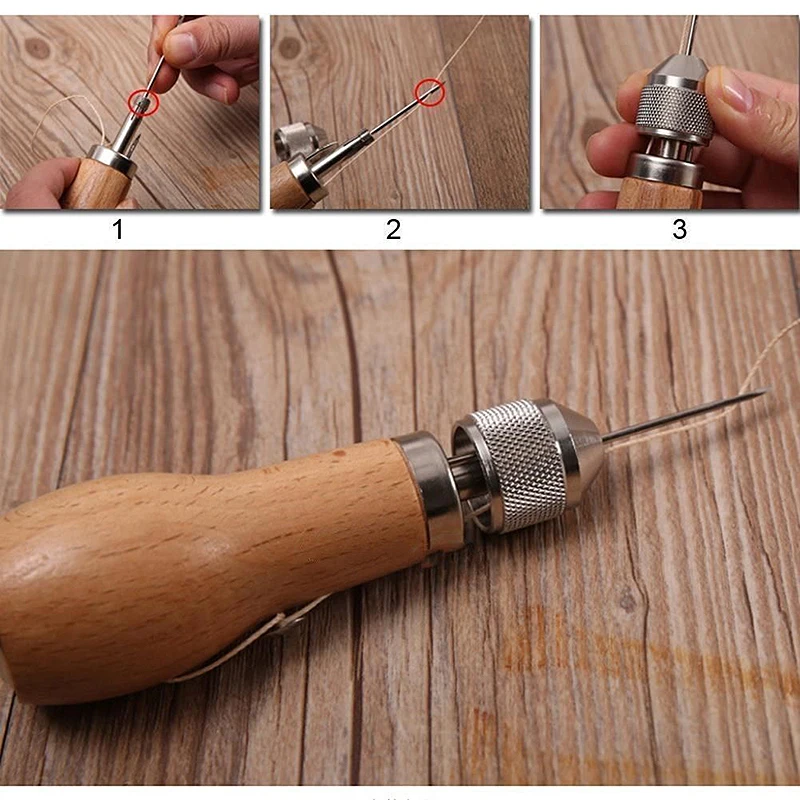 DIY кожа швейный инструмент кожа ручная швейная машинка вощеная нить для кожи ремесло край ремень со строчкой полоски Shoemaker инструменты
