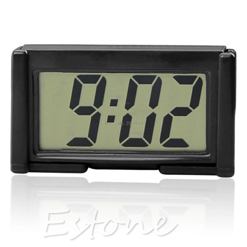 

Free postage Interior Car Auto Dashboard Desk Digital Clock LCD Screen Self-Adhesive Bracket Nice Gifts -B119
