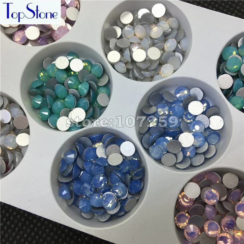 TopStone 1440 шт ss3 ss20 Стразы с плоской задней поверхностью без горячей фиксации