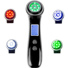 Лица RF EMS радиочастотный лифтинг кожи плотно фотон омоложения против старения, морщин акне по уходу за кожей красота, массажер