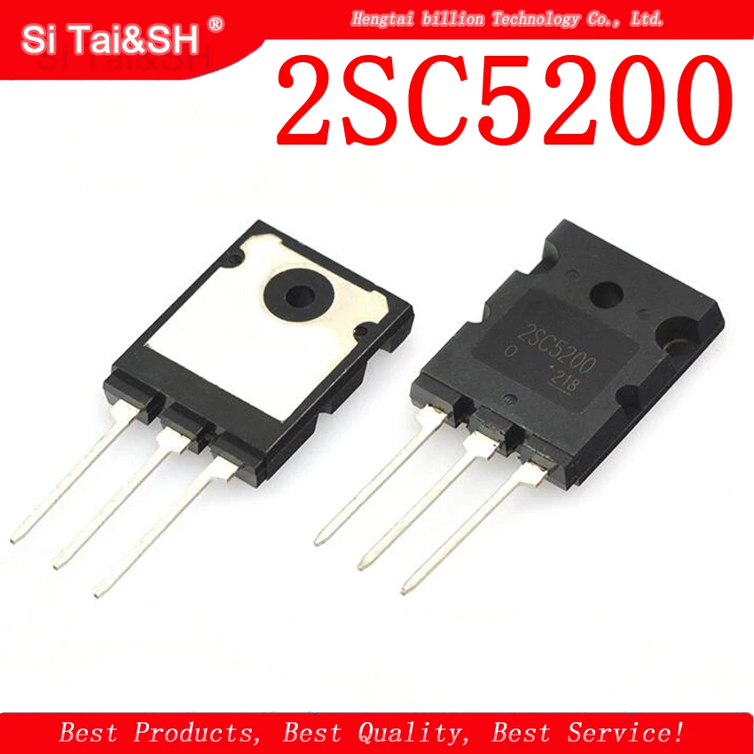 

5PCS 2SC5200 TO-3P C5200 TO-3PL 5200 new and original High-power audio amplifier