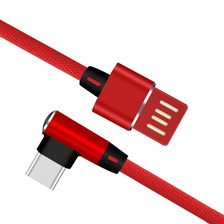 USB 90 градусов type C Micro IOS/Lighting кабель для Xiaom Redmi Note 7 зарядный кабель type-C для OPPO samsung HUAWEI S9 S10